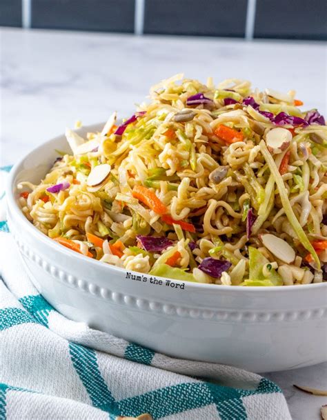 Asian Ramen Noodle Salad | Noodle salad recipes, Asian ramen noodle salad, Asian slaw recipe