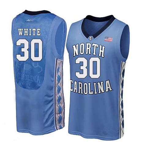 #30 Stilman White North Carolina Tar Heels jersey