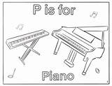 Grand Piano Coloring Pages sketch template
