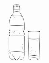 Coloring Bottle Water Pages Drawing Soda Drinking Gatorade Drink  sketch template