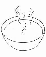 Bowl Of Soup Coloring Page sketch template