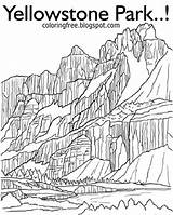 Yellowstone Coloring Page Pages  sketch template