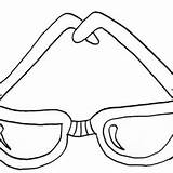 Eyeglasses Sketch Coloring Pages  Kids Play Color sketch template