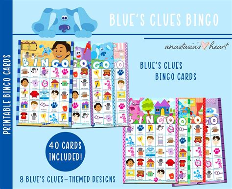 DIGITAL Blue's Clues Bingo Game Blue's Clues | Etsy in 2021 | Blues ...