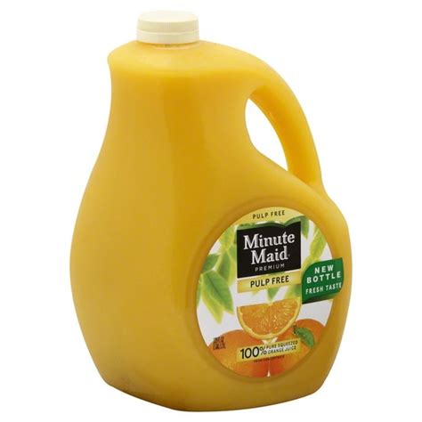 Minute Maid Orange Juice, Pulp Free (128 oz) - Instacart