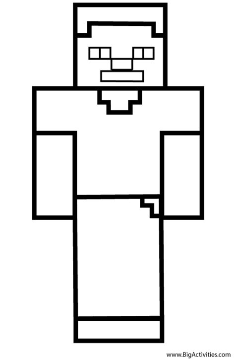 28+ Minecraft Steve Coloring Pages - TerciaAvelon