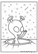 Free Printable Alien Coloring Pages sketch template