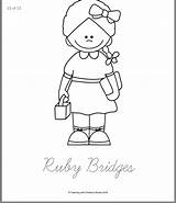 Ruby Bridges Sheet Coloring Pages sketch template