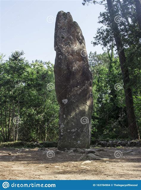 Menhir Geant Du Manio - Giant Of Manio - The Largest Menhir In Carnac Royalty-Free Stock Image ...