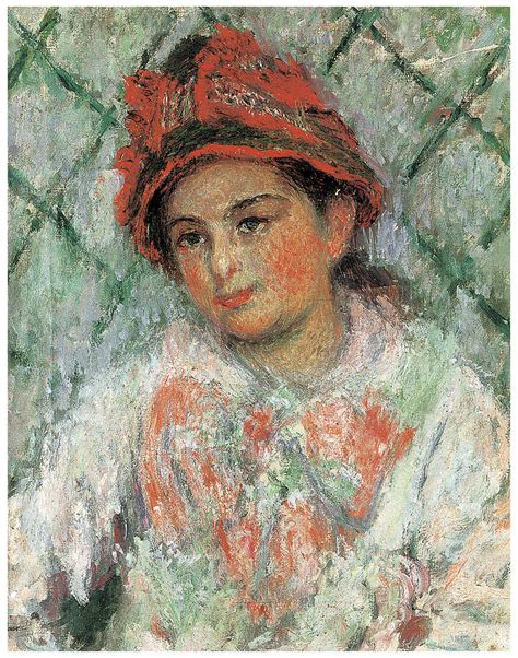 Portrait of the Young Blanche Hoschede Painting by Claude Monet