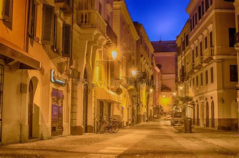 Old Town of Alghero, Sardinia, Italy in the Sunset Stock Image - Image of landmark, outdoor ...