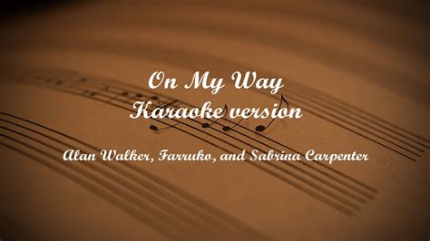 On my Way (Karaoke version) - YouTube