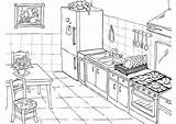 Stove Coloring Page sketch template