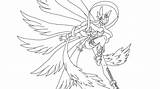 Angemon And Angewomon Drawings sketch template