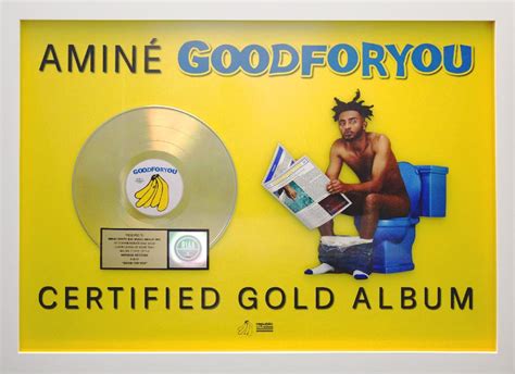 AMINE “GOOD FOR YOU” GOLD ALBUM - Jewel Box Platinum