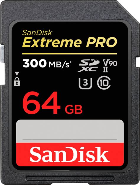 SanDisk Extreme Pro 64GB SDXC UHS-II Memory Card SDSDXDK-064G-ANCIN ...