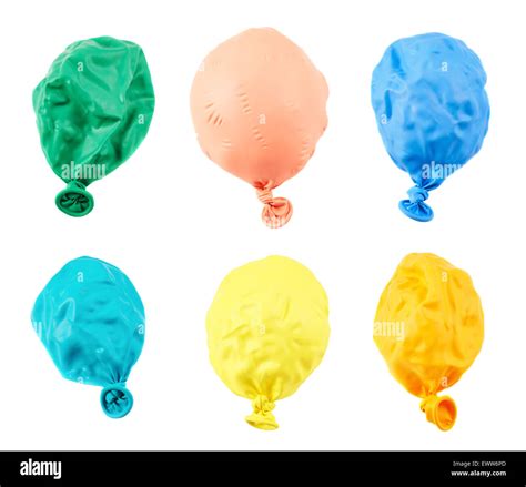 Deflated balloon isolated Stock Photo - Alamy