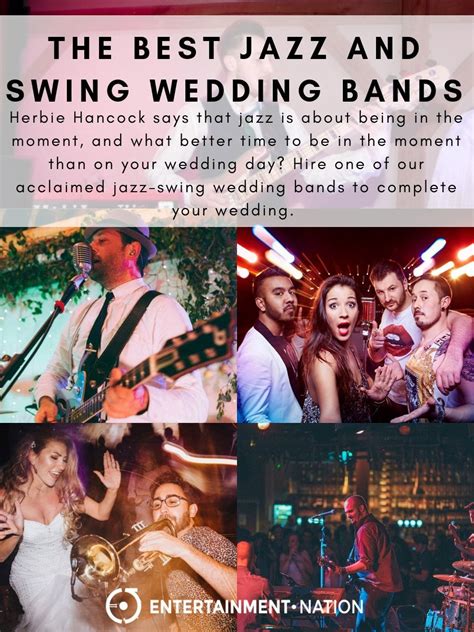 The Best Jazz And Swing Wedding Bands 2023 | Rock wedding, Wedding bands, Cool jazz