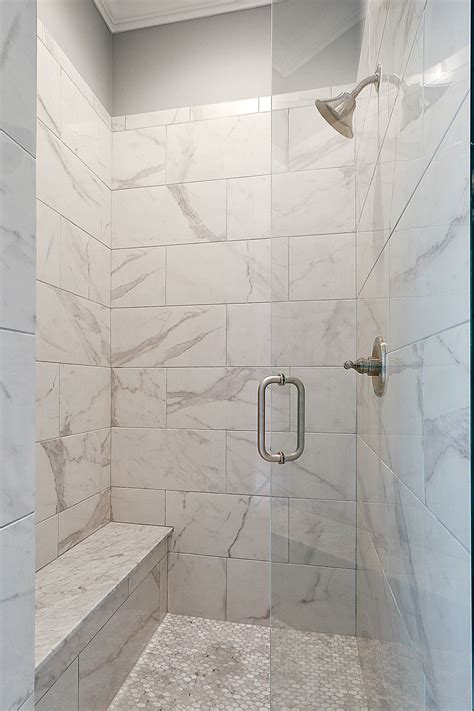 White Marble Shower | White marble shower, Marble showers, Flooring