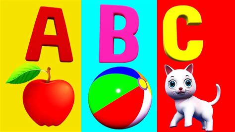 A For Apple B For Ball I Abcd Song I Abcd Rhymes I Abc Song Nursery ...