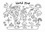 Map Coloring Pages For Kids sketch template