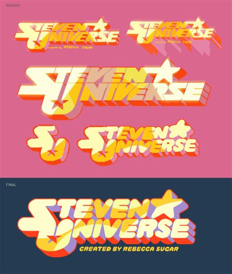 Steven Universe logo concepts! (found on the crew's tumblr) The flashy ...