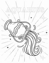 Aquarius Coloring Pages For Kids Creative Designs All Ages sketch template