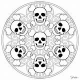 MANDALA COLORING PAGES HALLOWEEN sketch template