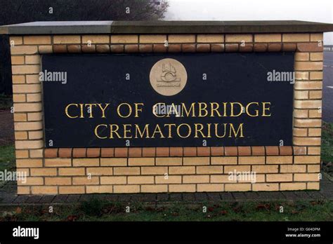 At Cambridge Crematorium Stock Photos & At Cambridge Crematorium Stock ...