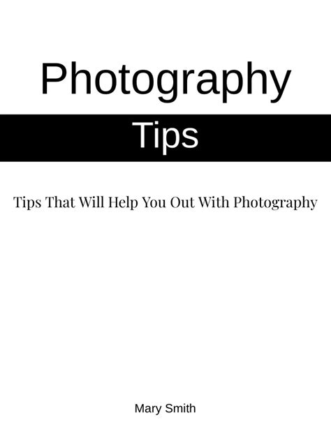 PPT - Tips That Will Help You Out With Photography PowerPoint Presentation - ID:10292529