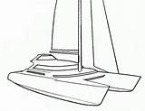 Catamaran Boat coloring Book To Print And Online sketch template
