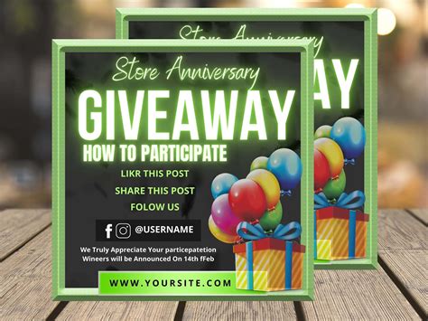Giveaway Flyer Template Free