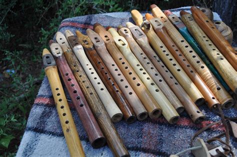 Hard & Soft wood Native American style flutes