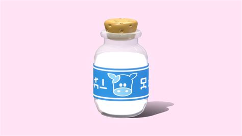 Lon Lon Ranch Milk Bottle - Download Free 3D model by libblekibble [1edaf43] - Sketchfab