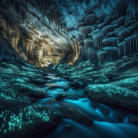 Premium Photo | Waitomo Glowworm Caves