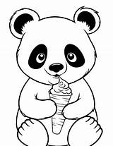 Cute And Creative Coloring Pages Panda Bears sketch template