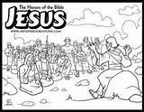 Coloring Page Sermon On The Mount sketch template