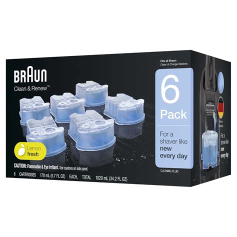 Buy Braun Clean & Renew Refill Cartridges, 6 Count, Pack of 1 Online at ...