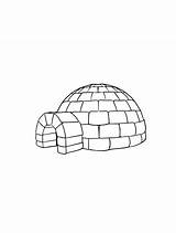 Coloriage Igloo Simple  Télécharger Et imprimer Gratuit Sur sketch template