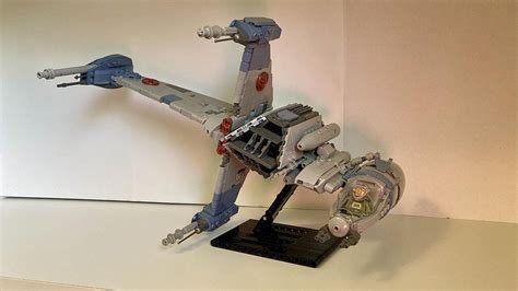 LEGO MOC B-wing Starfighter with Stand by zachpieces | Rebrickable - Build with LEGO