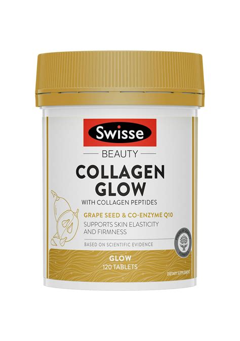 Swisse Beauty Collagen Glow With Collagen Peptides 120 Tabs - Onceit