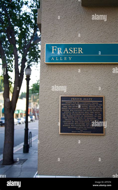 Fraser Alley, Old Pasadena Historic District, Los Angeles County, USA ...