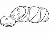 Sausage coloring page  ColouringPages sketch template