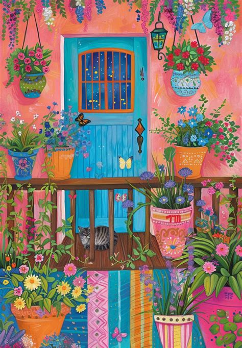 Whimsical Garden Door Art Print Free Stock Photo - Public Domain Pictures