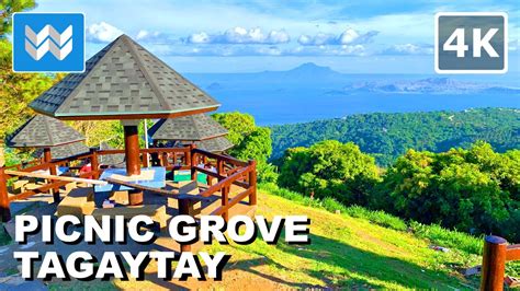 [4K] Picnic Grove in Tagaytay City Philippines 🇵🇭 Walking Tour Vlog & Travel Guide 🎧 - YouTube