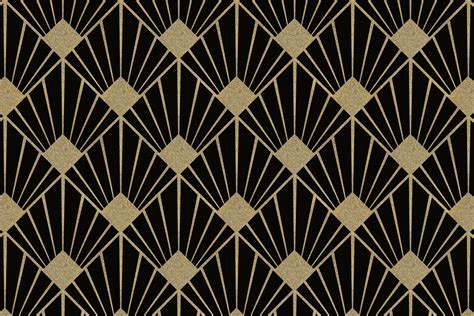 Buy Art Deco Design Gold Black wallpaper - Free shipping