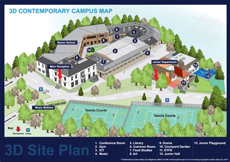 3d Campus Map Of Poclington School Campus Map Boarding School | Images and Photos finder