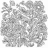 Vibrant And Engaging Floral Patterns Perfect Line Art Illustration  sketch template