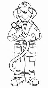Firefighter Coloring Pages To Print  Fireman sketch template