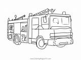 Fire Rescue Vehicles Coloring Page For Kids  Free Trucks sketch template